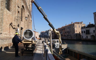 Trasporto opere d’arte in occasione della mostra “Genesi” a Venezia